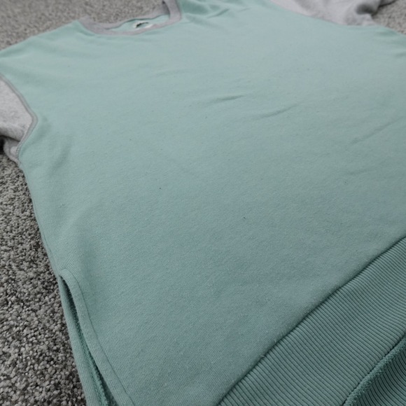 American Eagle Sweater Womens M Green Gray Pullover Sweatshirt Casual Preppy AE - Picture 5 of 12